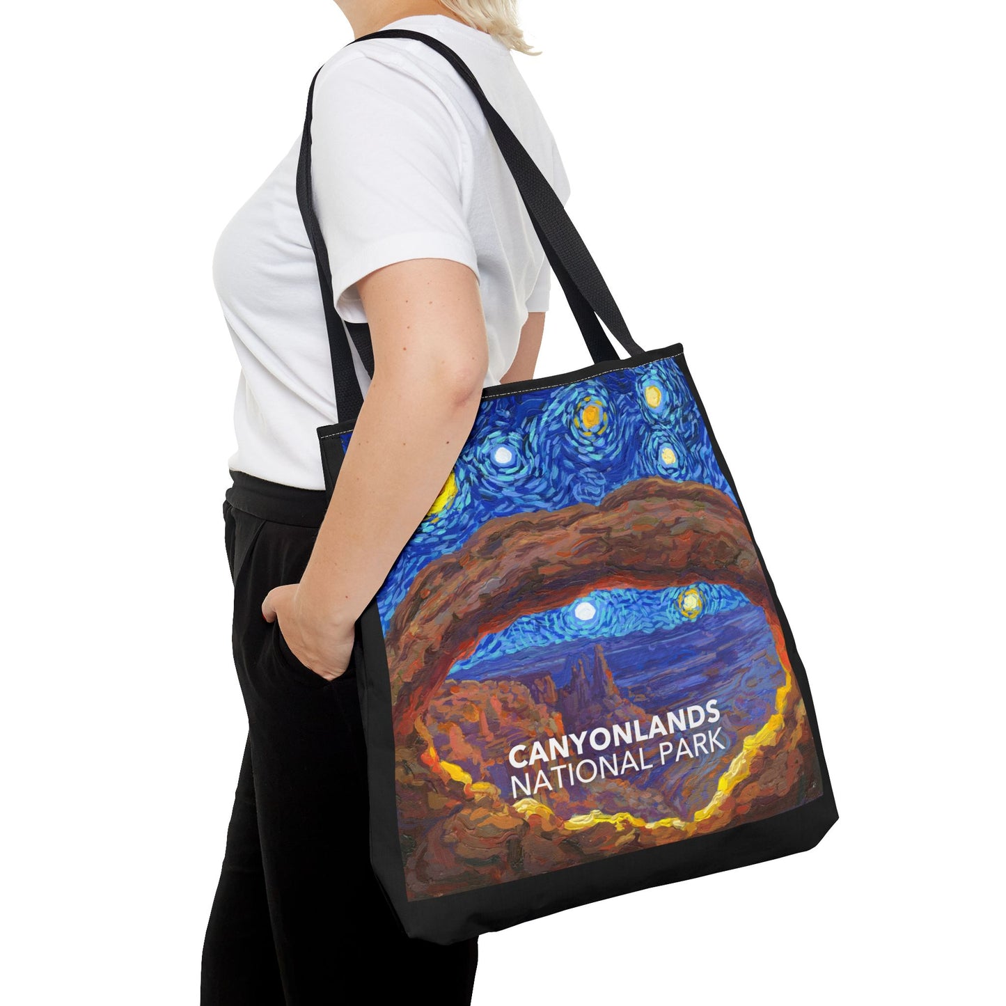 Canyonlands National Park Tote Bag - The Starry Night Large