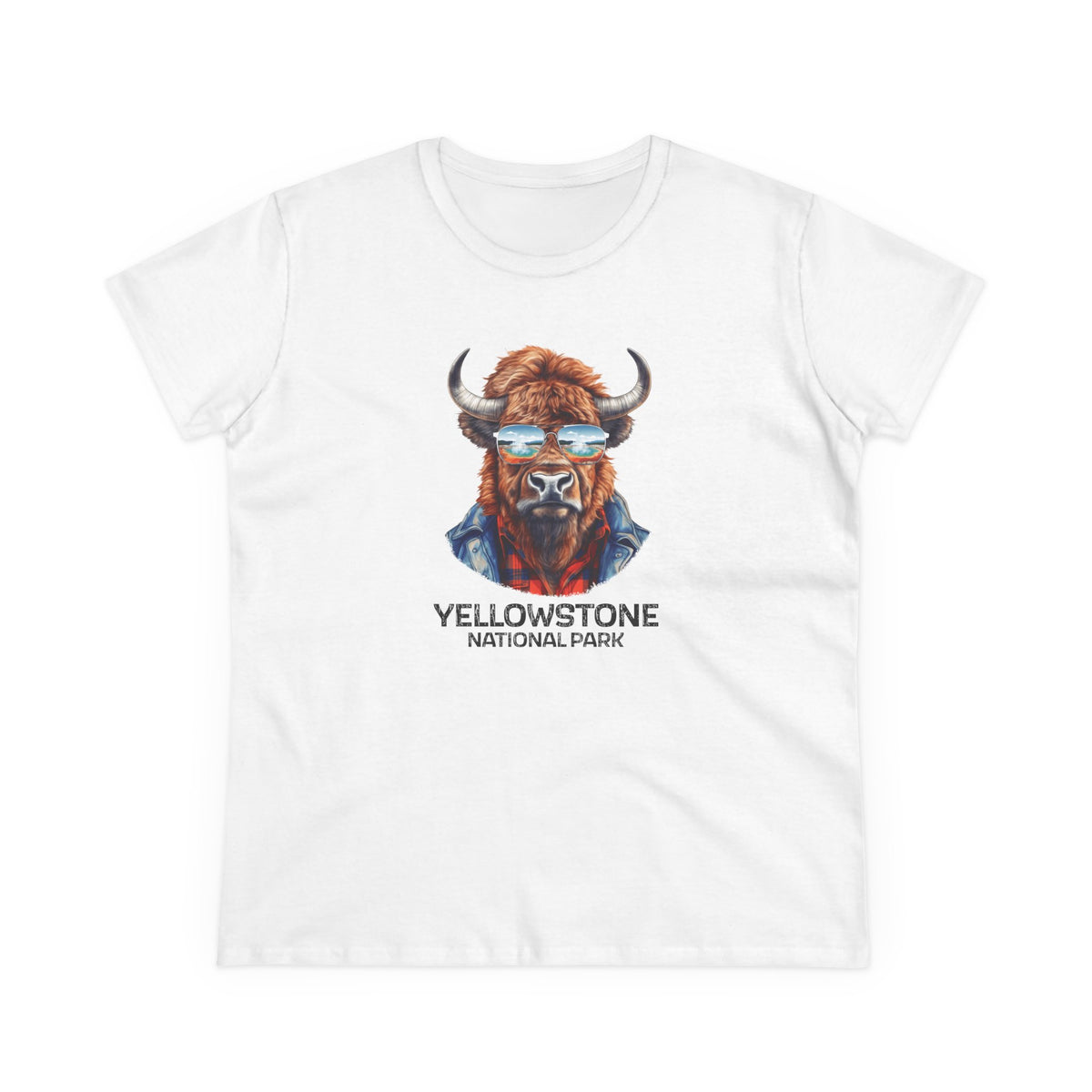 Yellowstone National Park Women's T-Shirt - Cool Bison