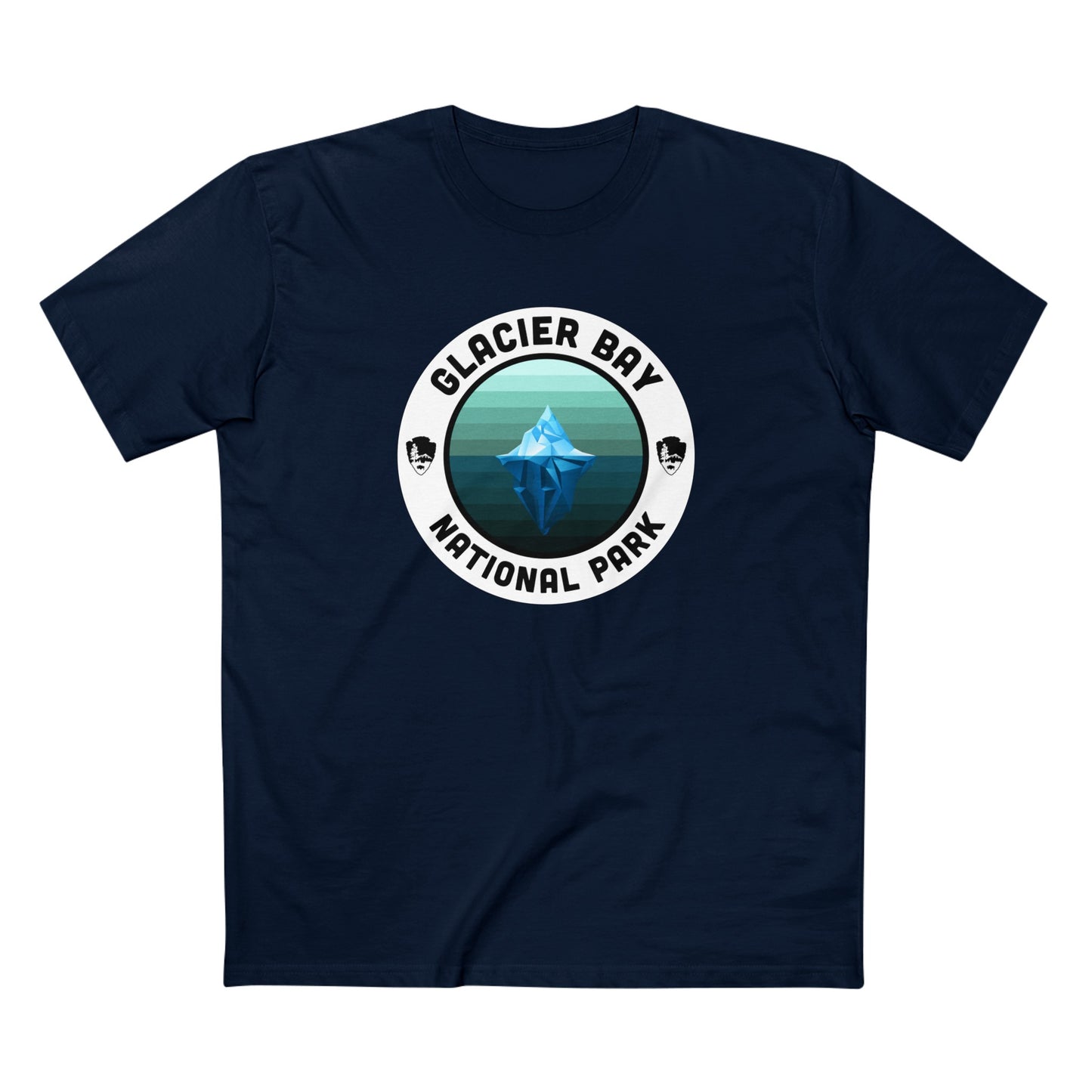 Glacier Bay National Park T-Shirt - Round Badge Design