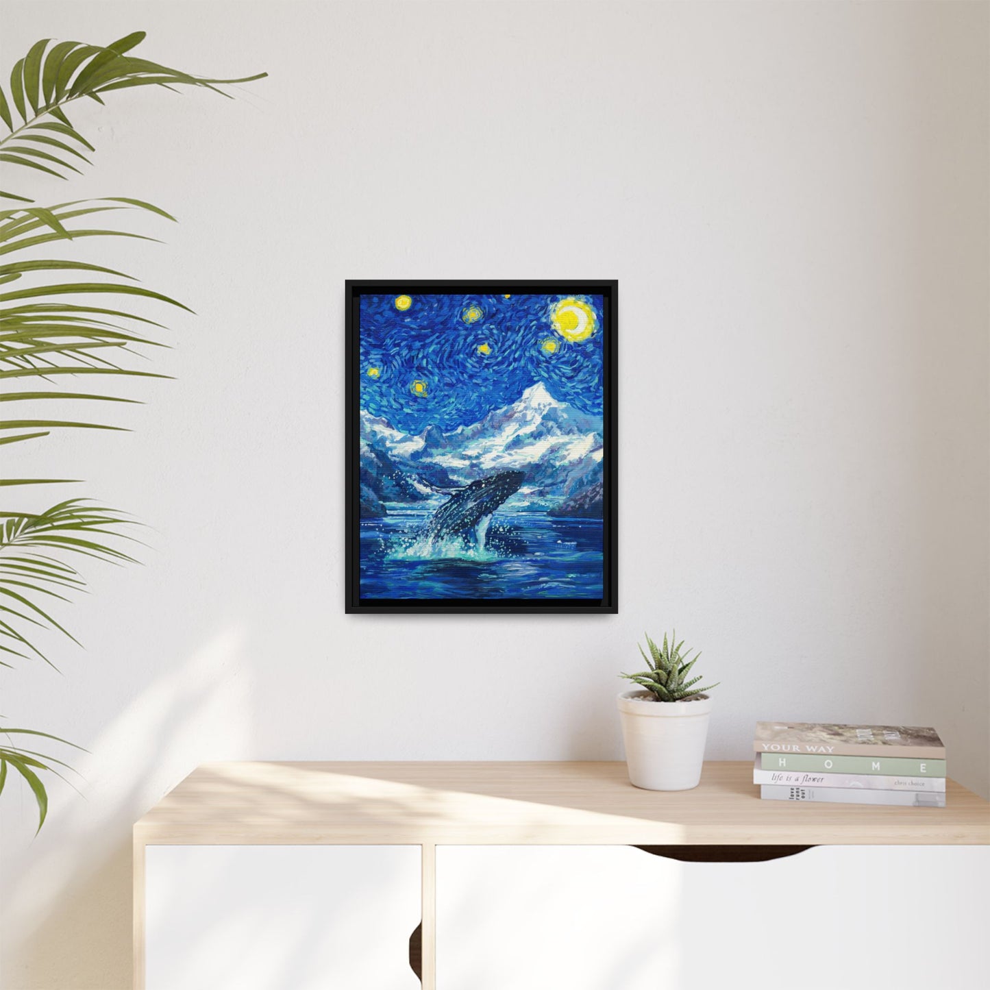 Glacier Bay National Park Framed Canvas - The Starry Night