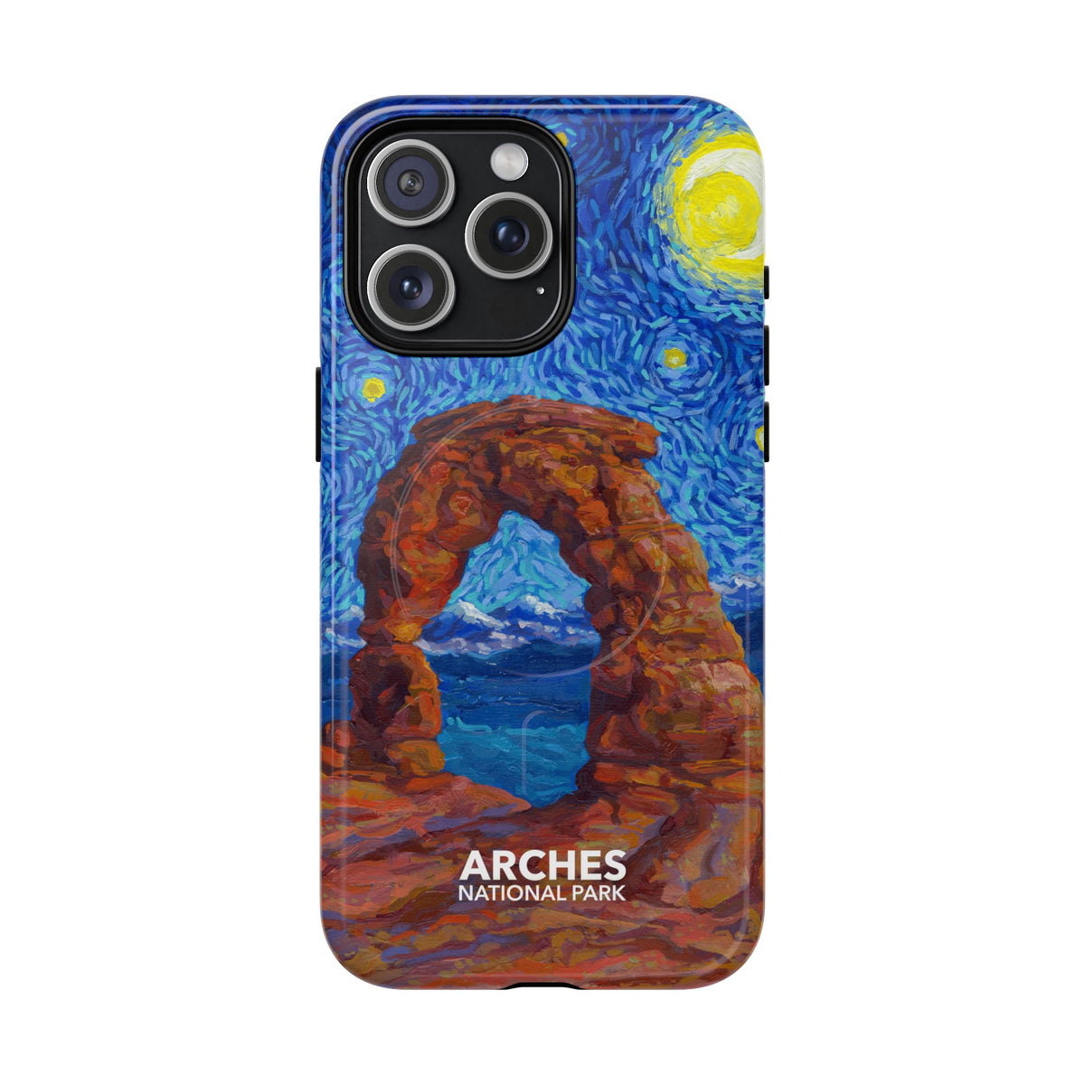 Arches National Park iPhone Case with MagSafe - Starry Night