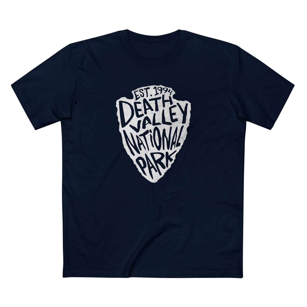 Death Valley National Park T-Shirt - Arrowhead Design in Navy