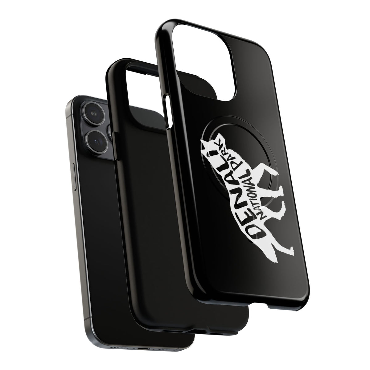 Denali National Park iPhone Case with MagSafe - Wolf Design