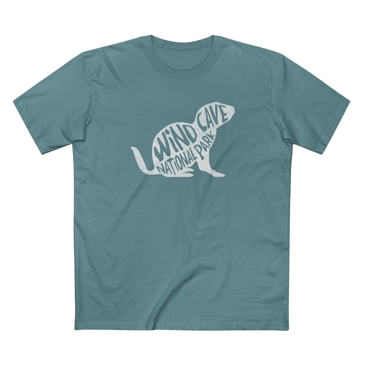 Wind Cave National Park T-Shirt - Prairie Dog in Slate Blue