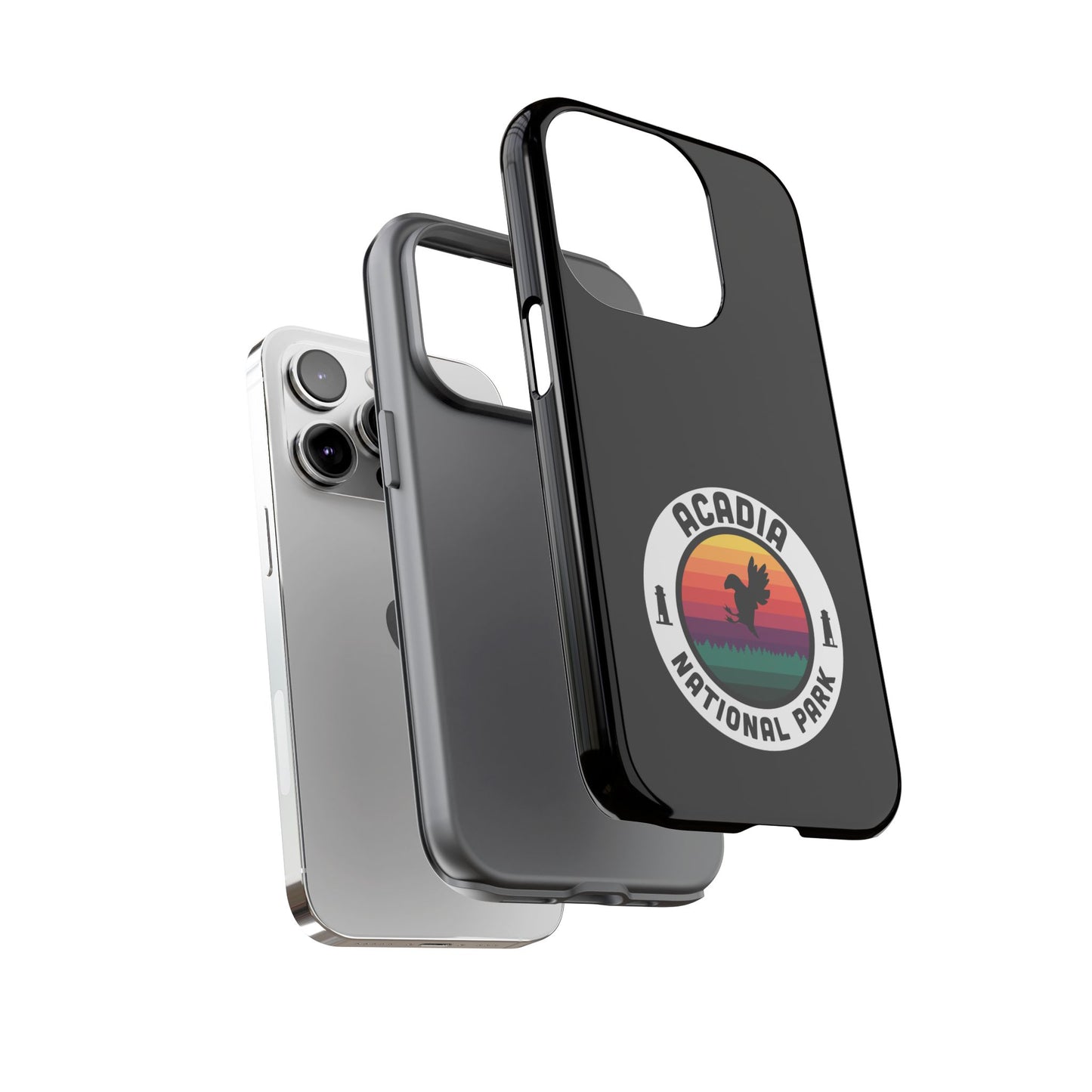Acadia National Park Phone Case - Round Emblem Design