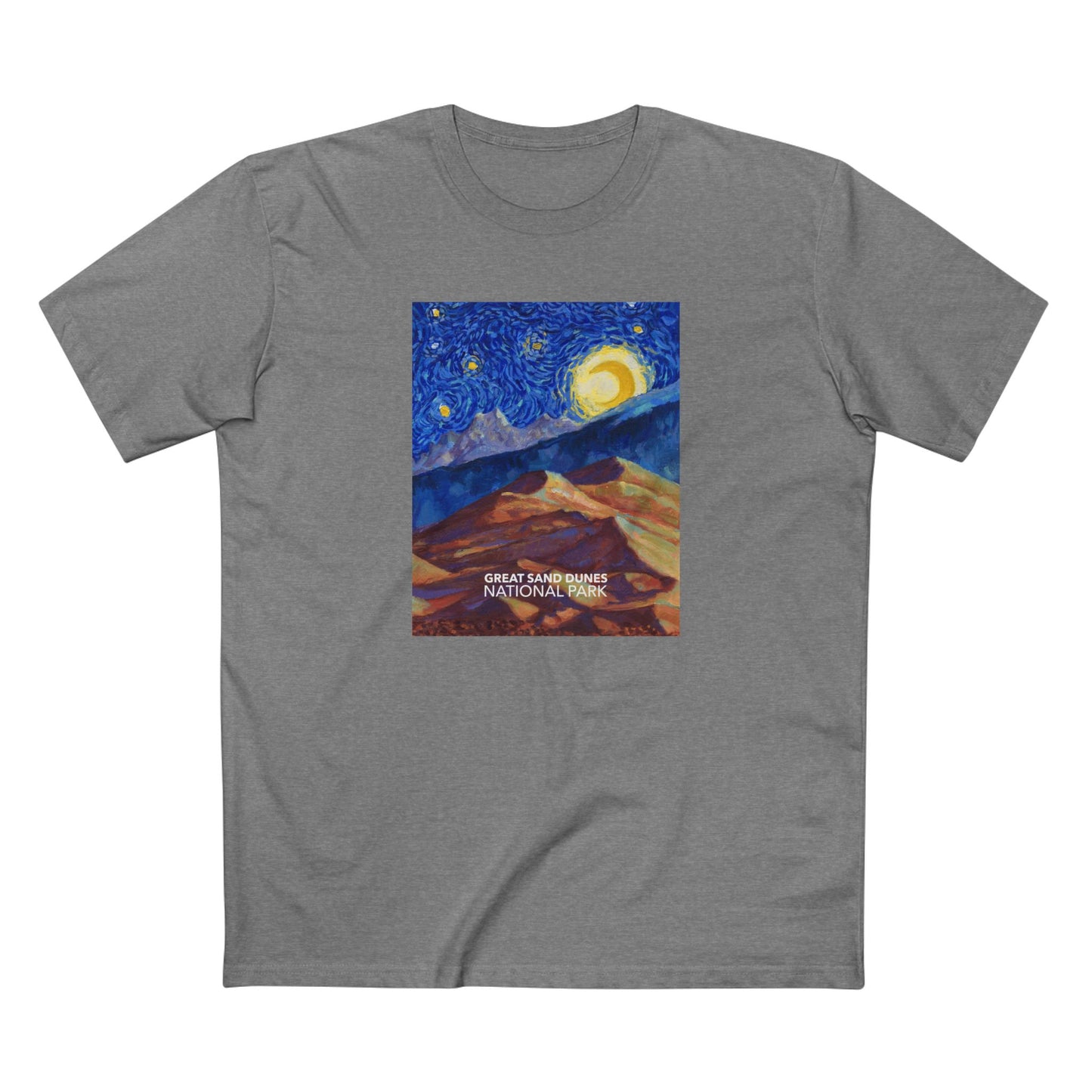 Great Sand Dunes National Park T-Shirt - The Starry Night in Athletic Heather