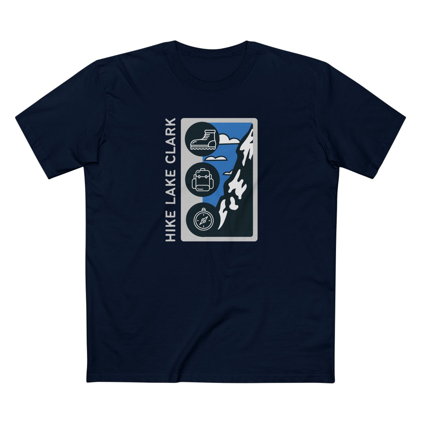 Lake Clark National Park T-Shirt - Hike Lake Clark in Navy