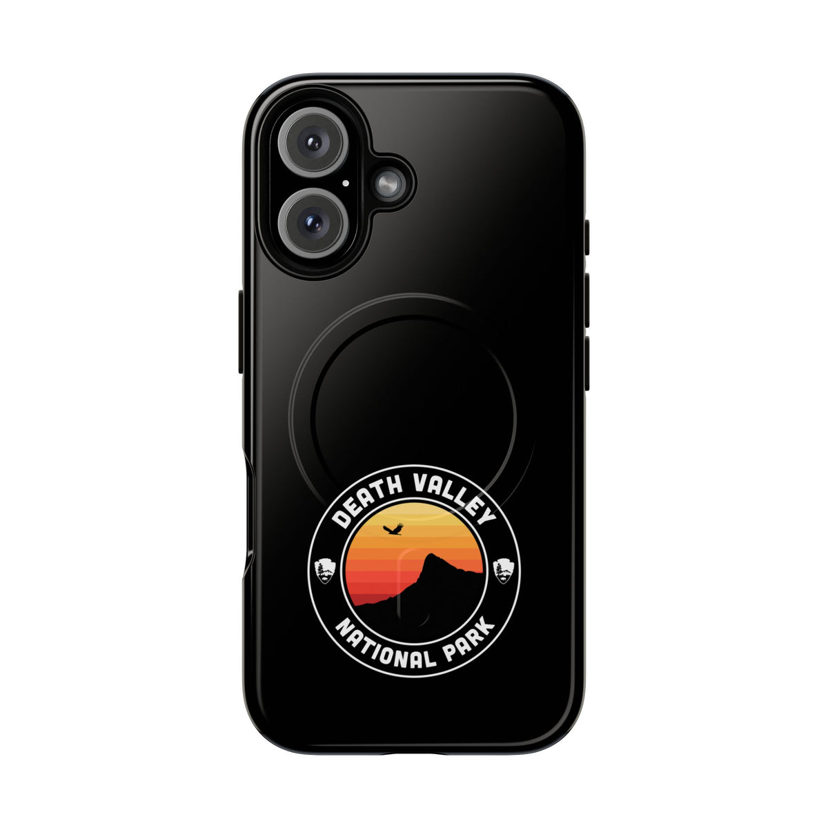 Death Valley National Park iPhone Case with MagSafe - Round Emblem Design