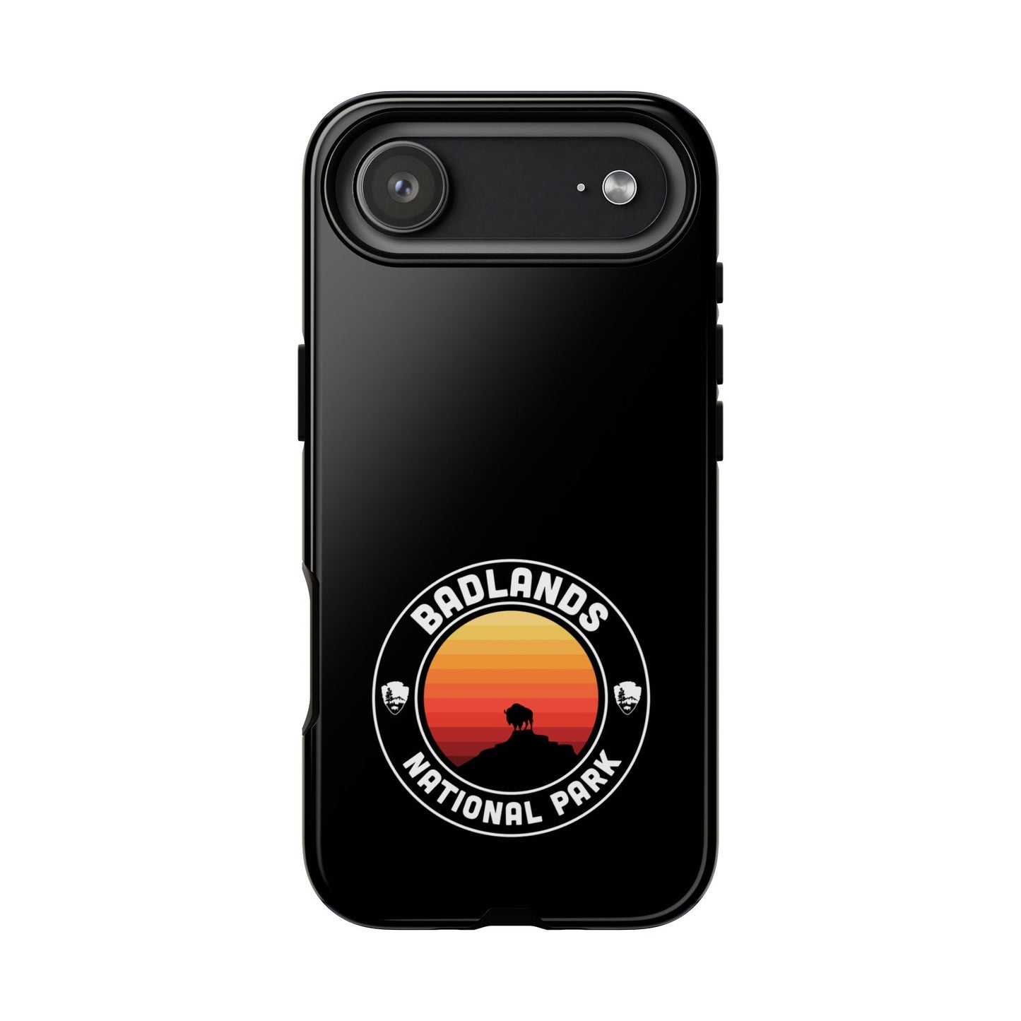 Badlands National Park Phone Case - Round Emblem Design