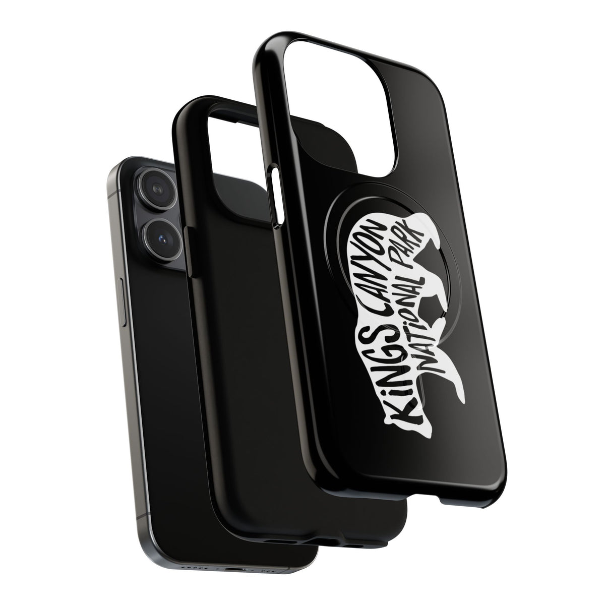 Kings Canyon National Park iPhone Case with MagSafe - Black Bear Design