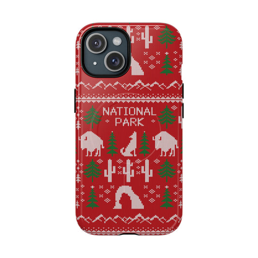 National Park iPhone Case with MagSafe - Fair Isle Pattern