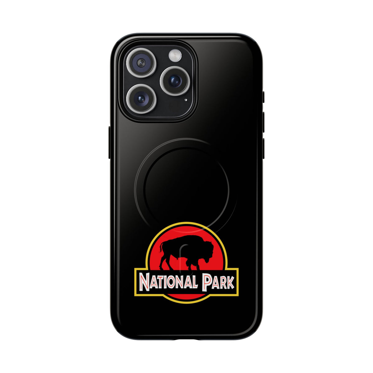 Bison National Park iPhone Case with MagSafe - Parody Logo