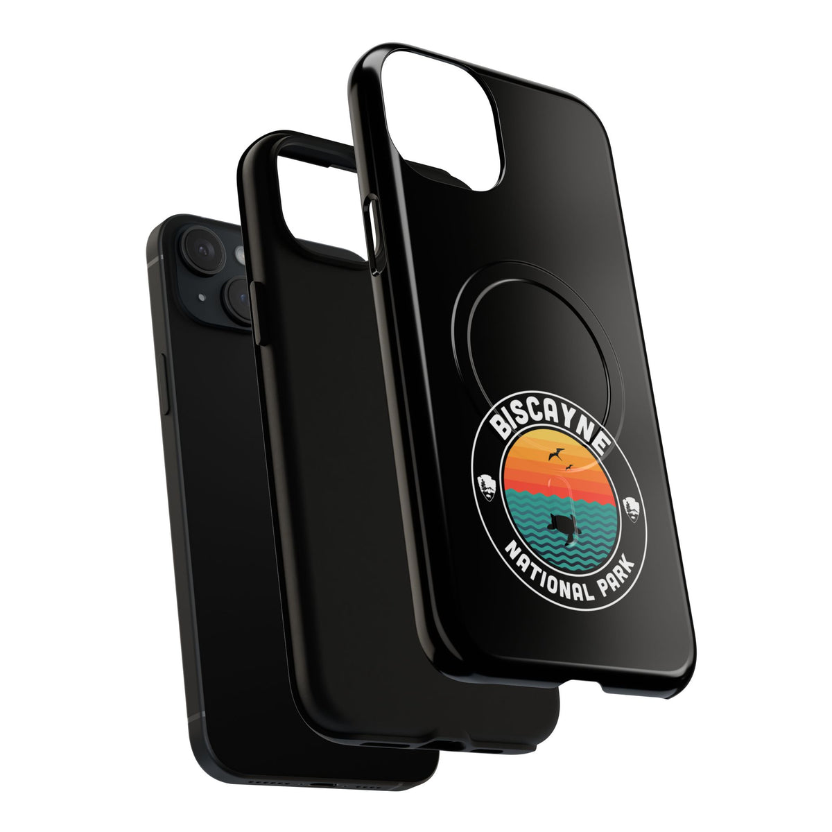 Biscayne National Park iPhone Case with MagSafe - Round Emblem Design