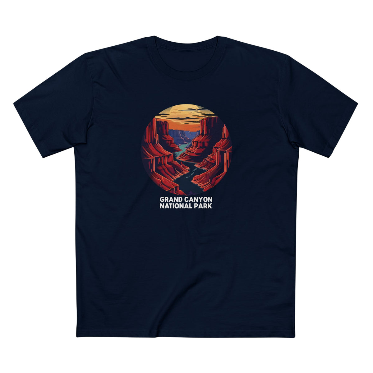 Grand Canyon National Park T-Shirt - Mile High Canyon in Navy