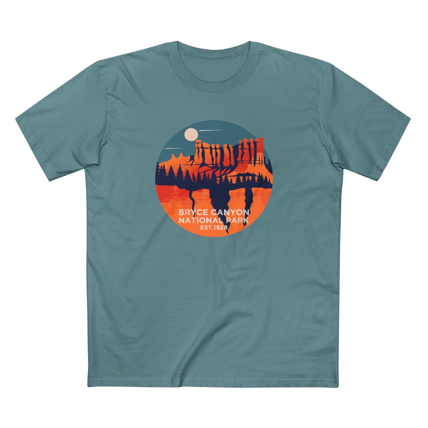 Bryce Canyon National Park T-Shirt - High Hoodoos in Slate Blue
