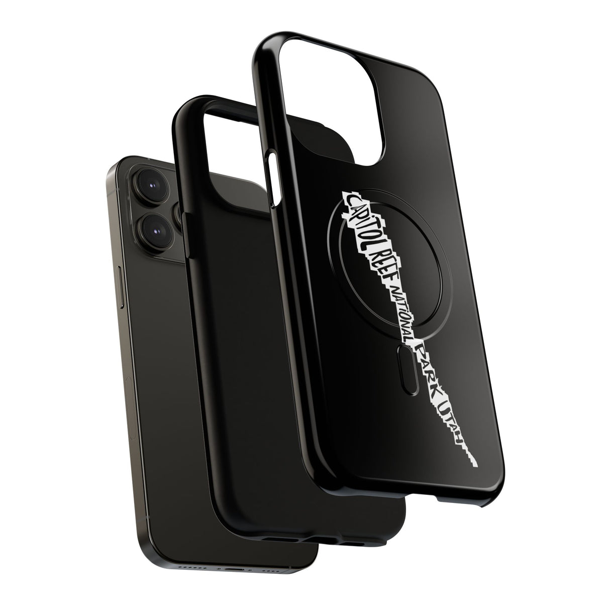 Capitol Reef National Park iPhone Case with MagSafe - Map Design