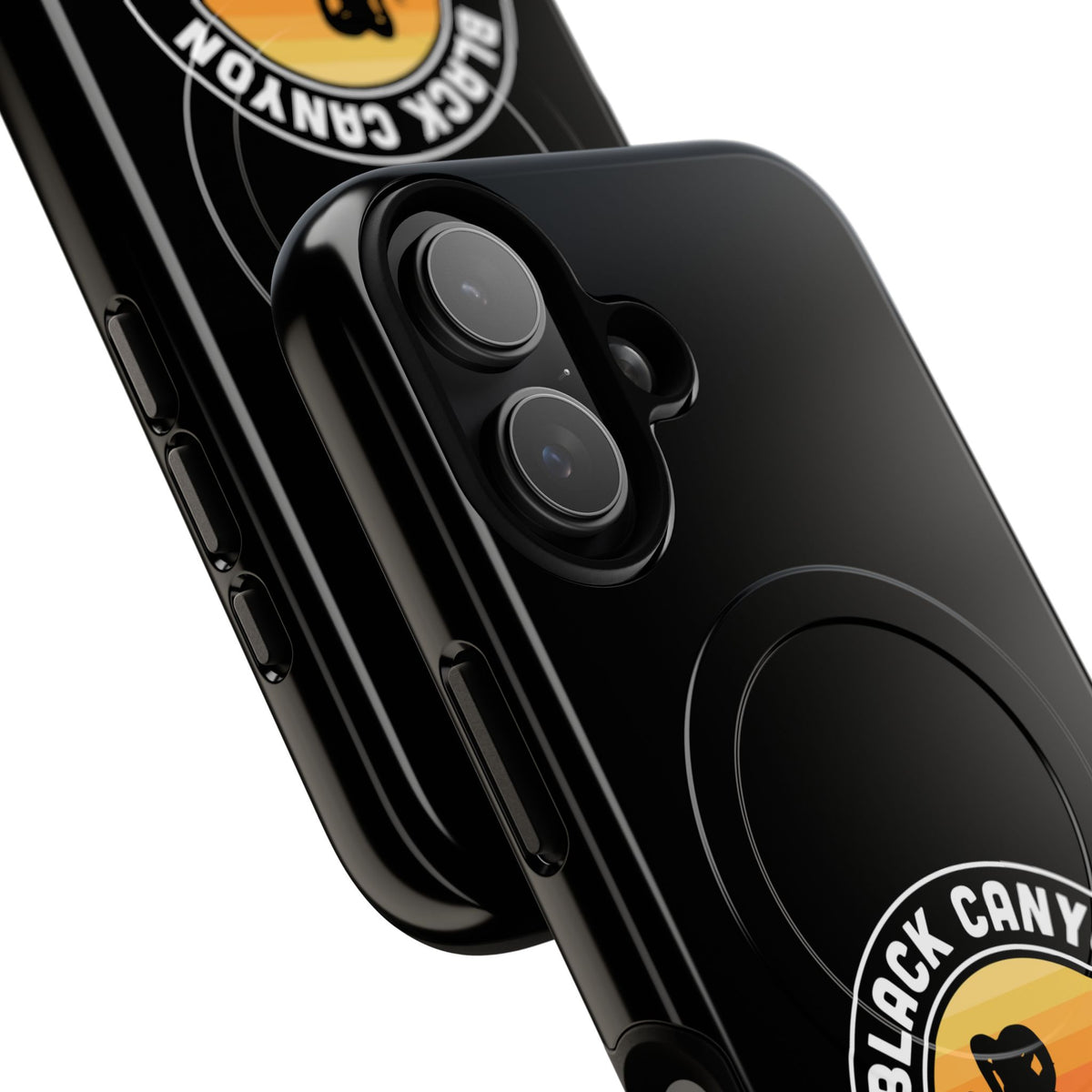 Black Canyon of the Gunnison National Park iPhone Case with MagSafe - Round Emblem Design