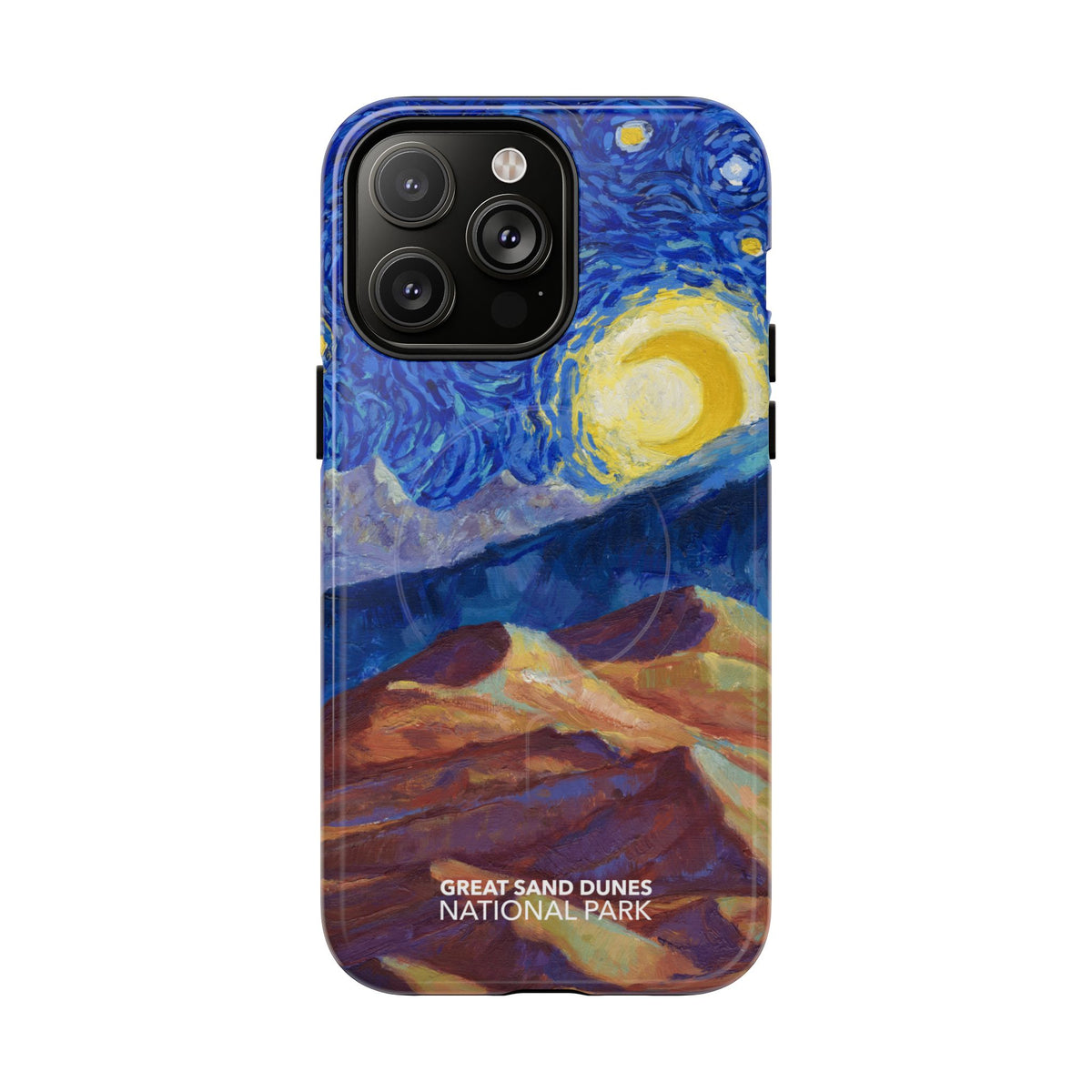 Great Sand Dunes National Park iPhone Case with MagSafe - Starry Night