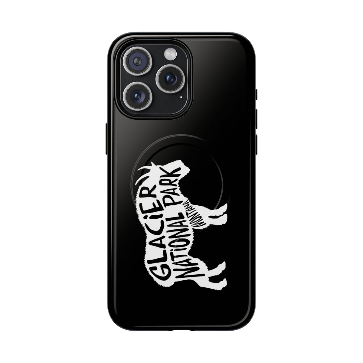 Glacier National Park iPhone Case with MagSafe - Mountain Goat Design