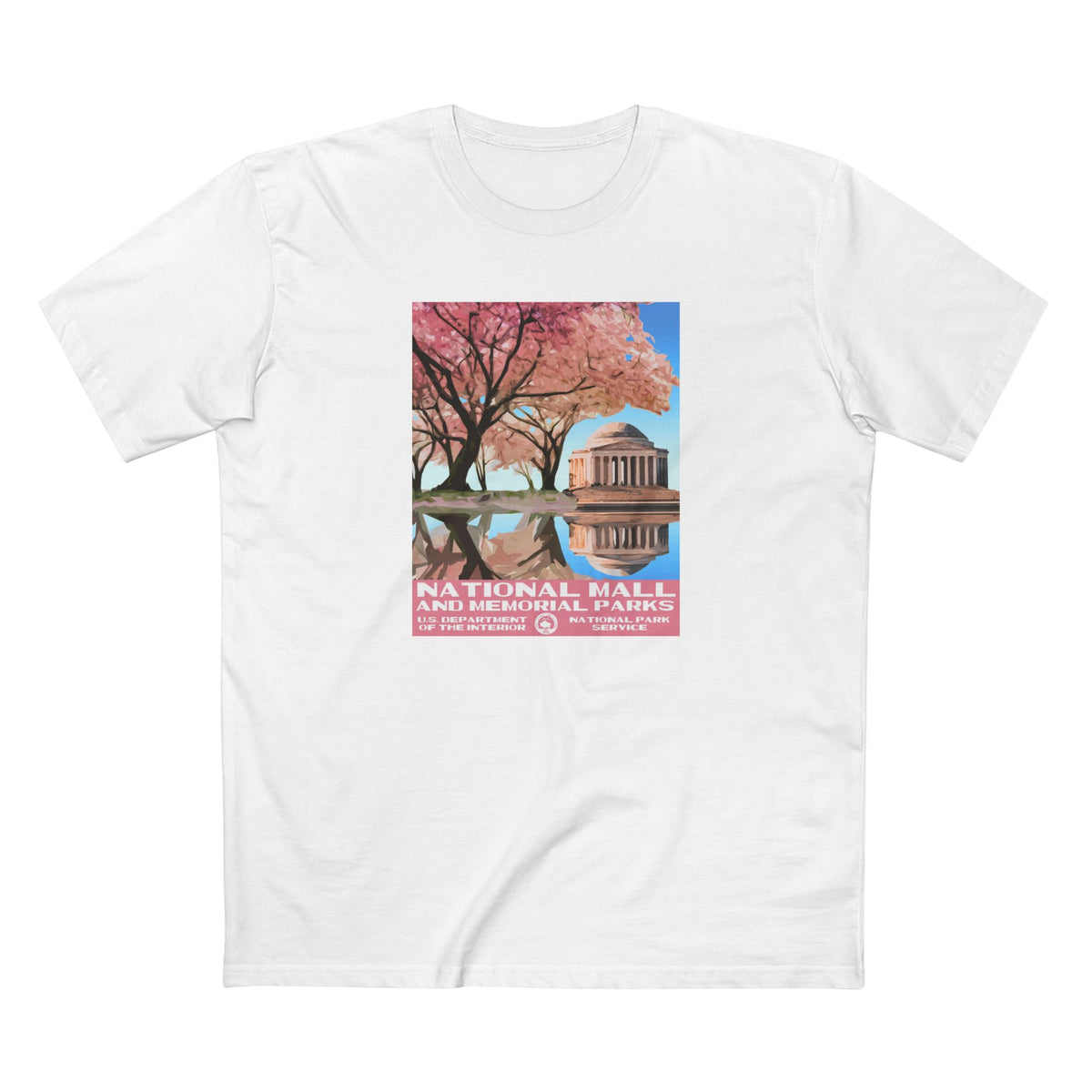 National Mall Washington DC T-Shirt in White