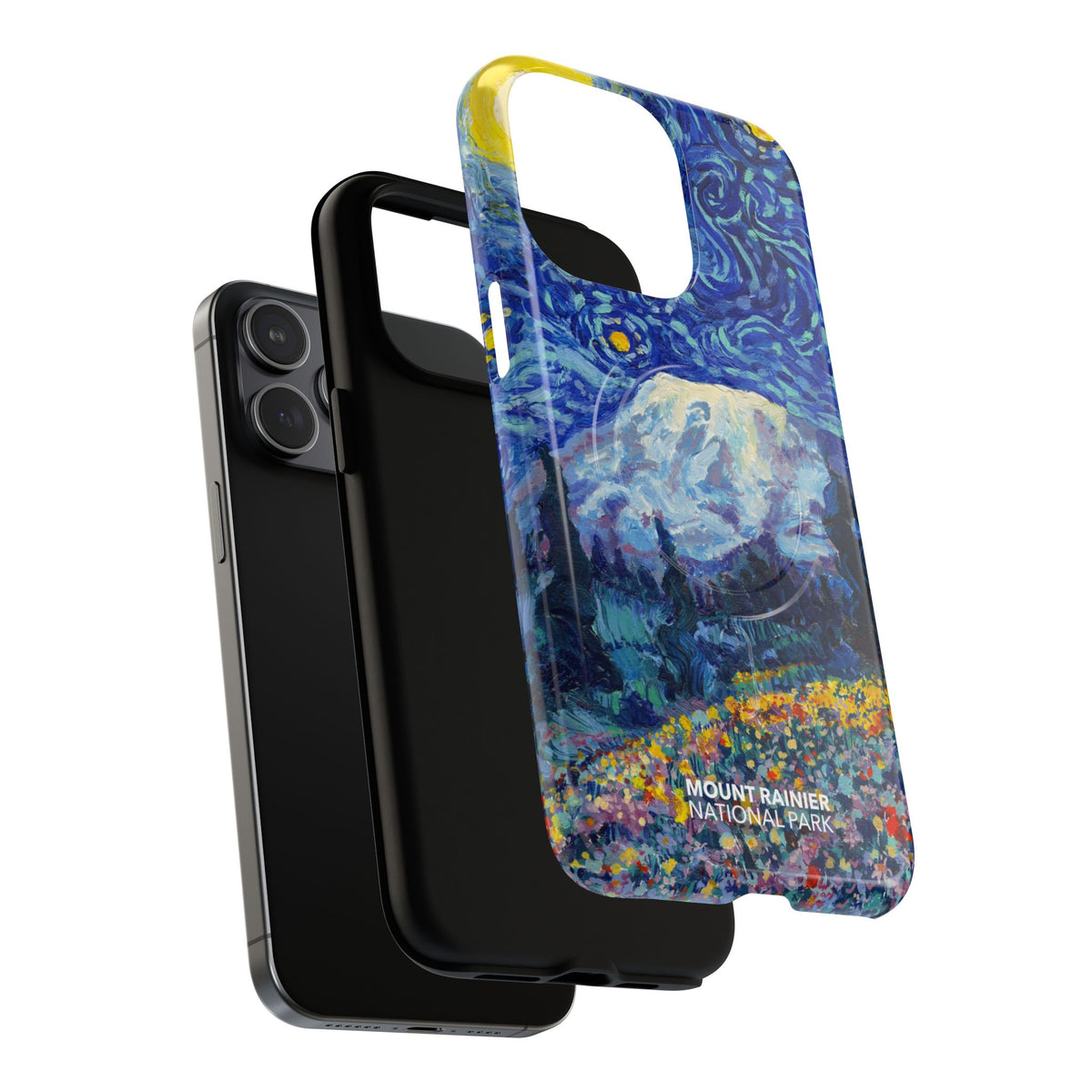 Mount Rainier National Park iPhone Case with MagSafe - Starry Night