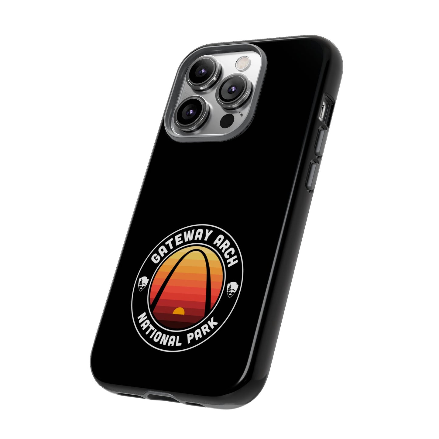 Gateway Arch National Park Phone Case - Round Emblem Design