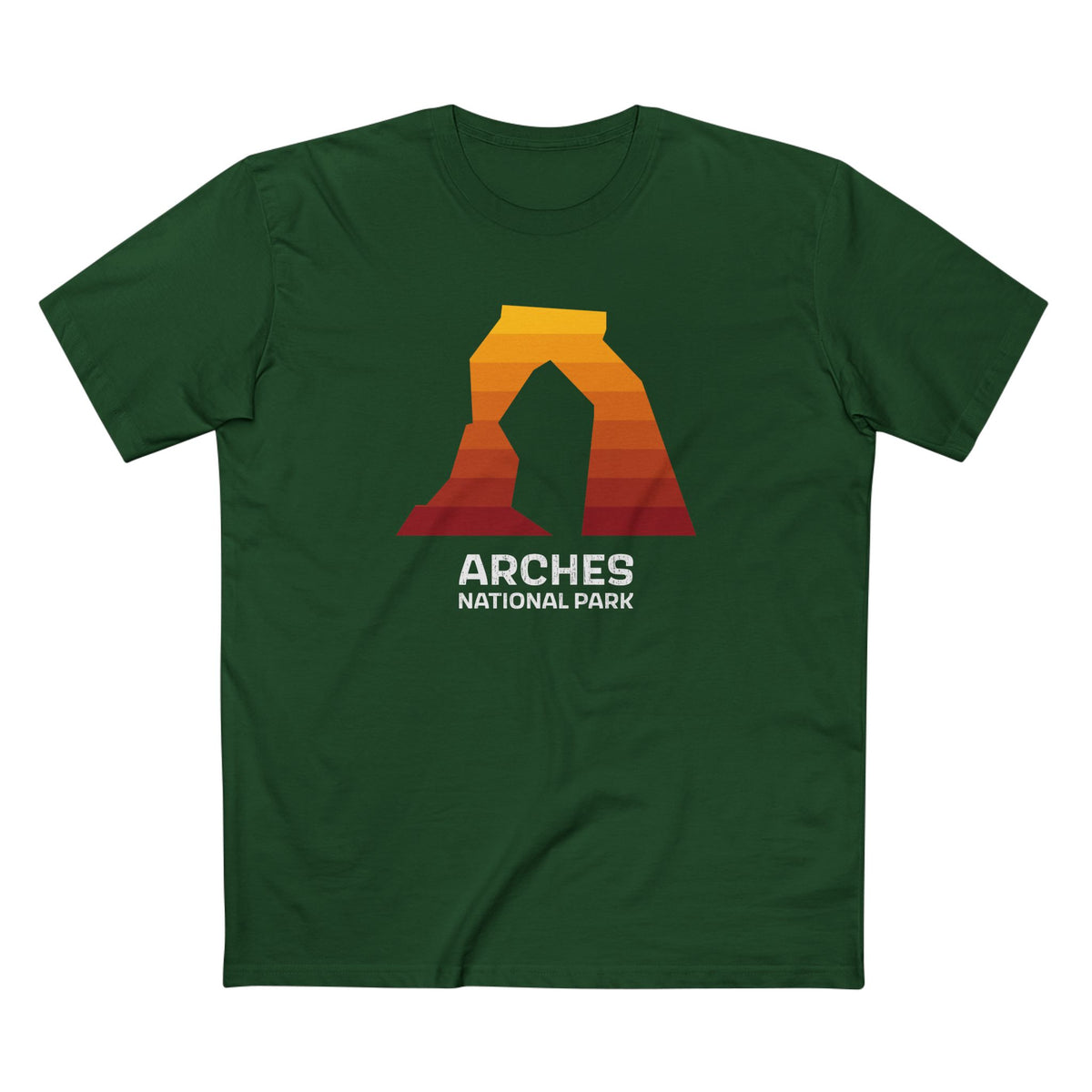 Arches National Park T-Shirt Delicate Arch in Forest Green