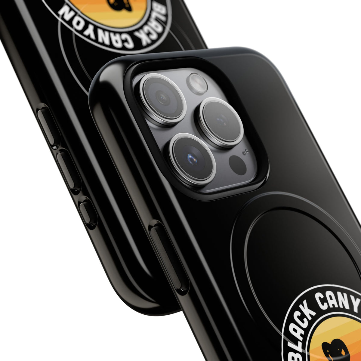 Black Canyon of the Gunnison National Park iPhone Case with MagSafe - Round Emblem Design