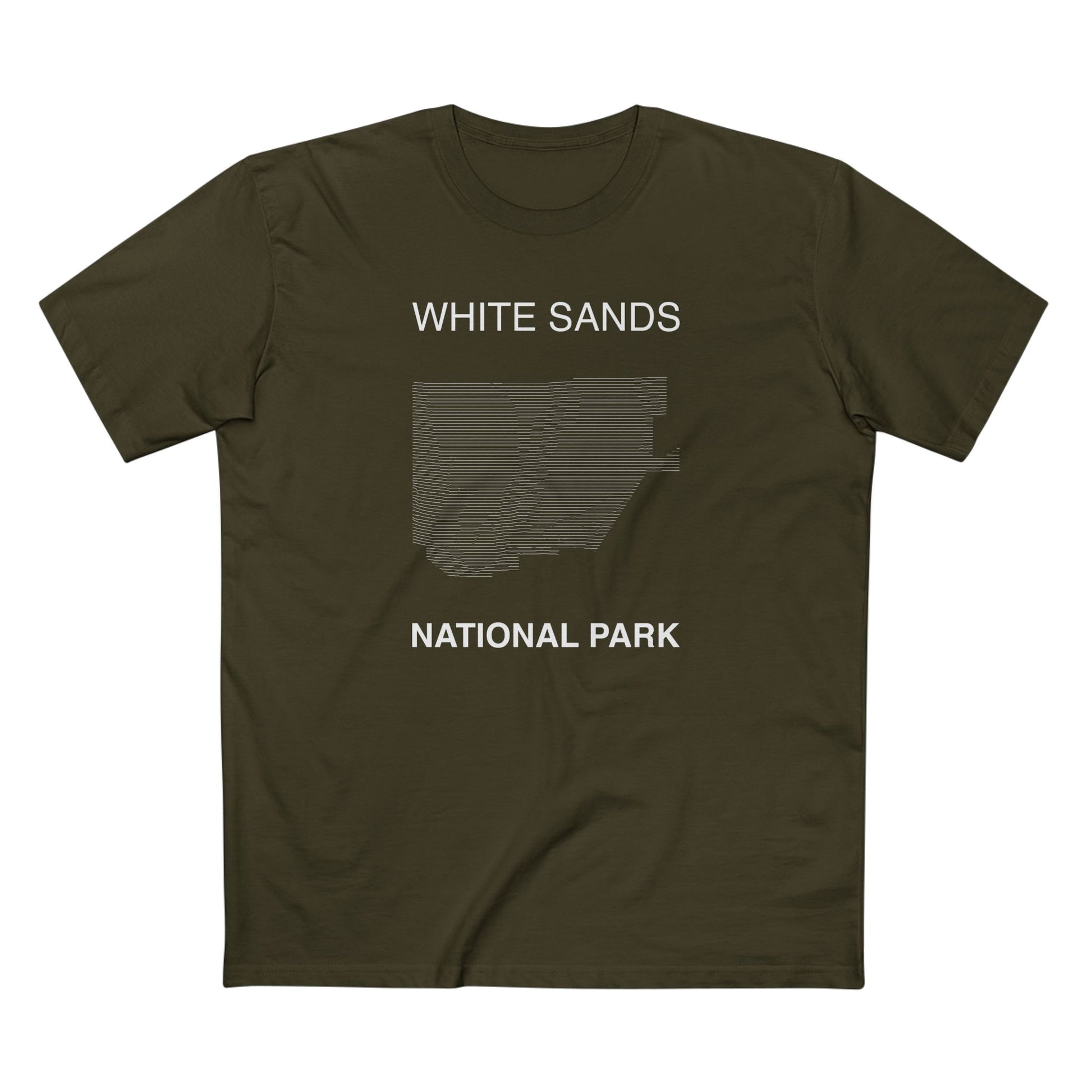 White Sands National Park T-Shirt Lines in Army