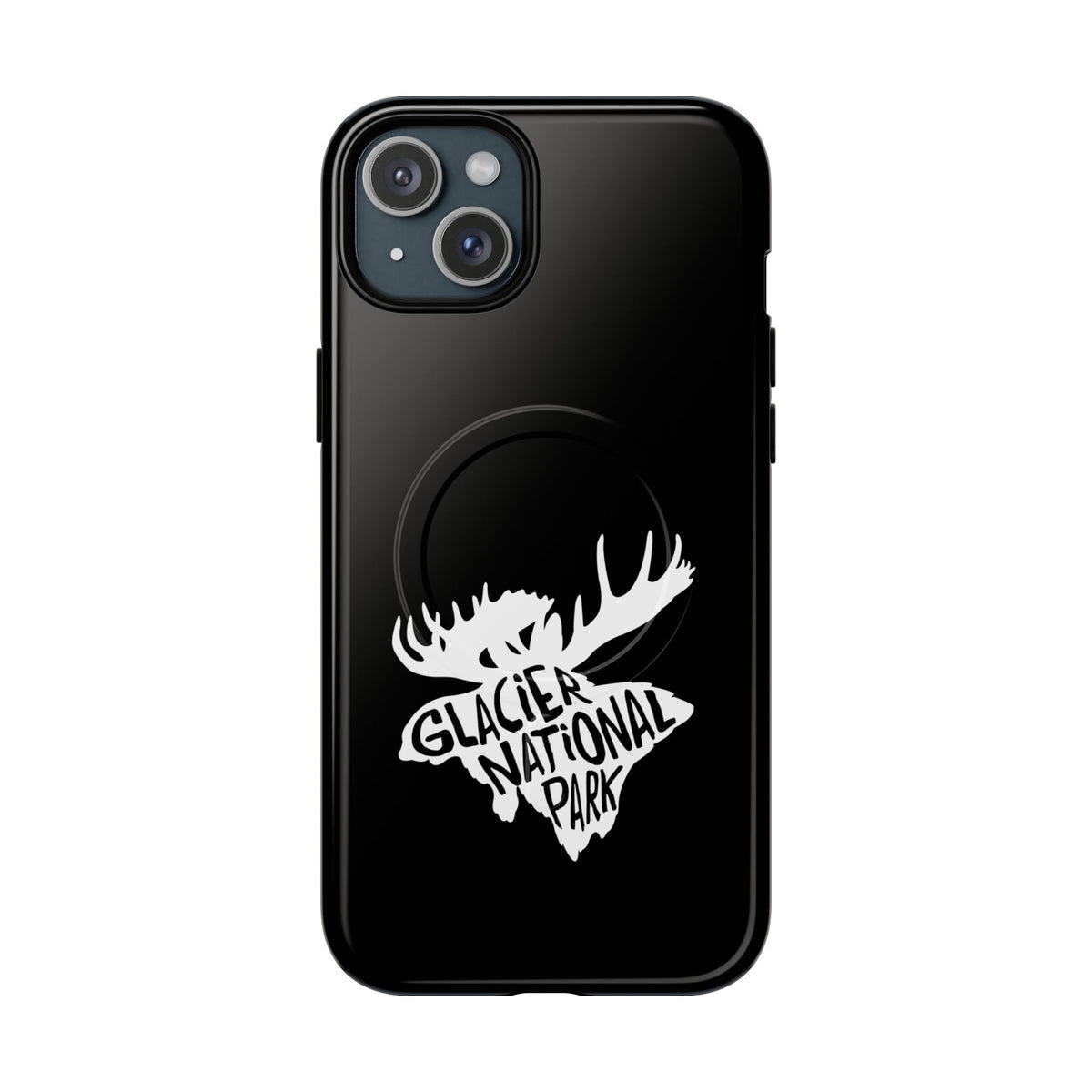 Glacier National Park iPhone Case with MagSafe - Moose Design