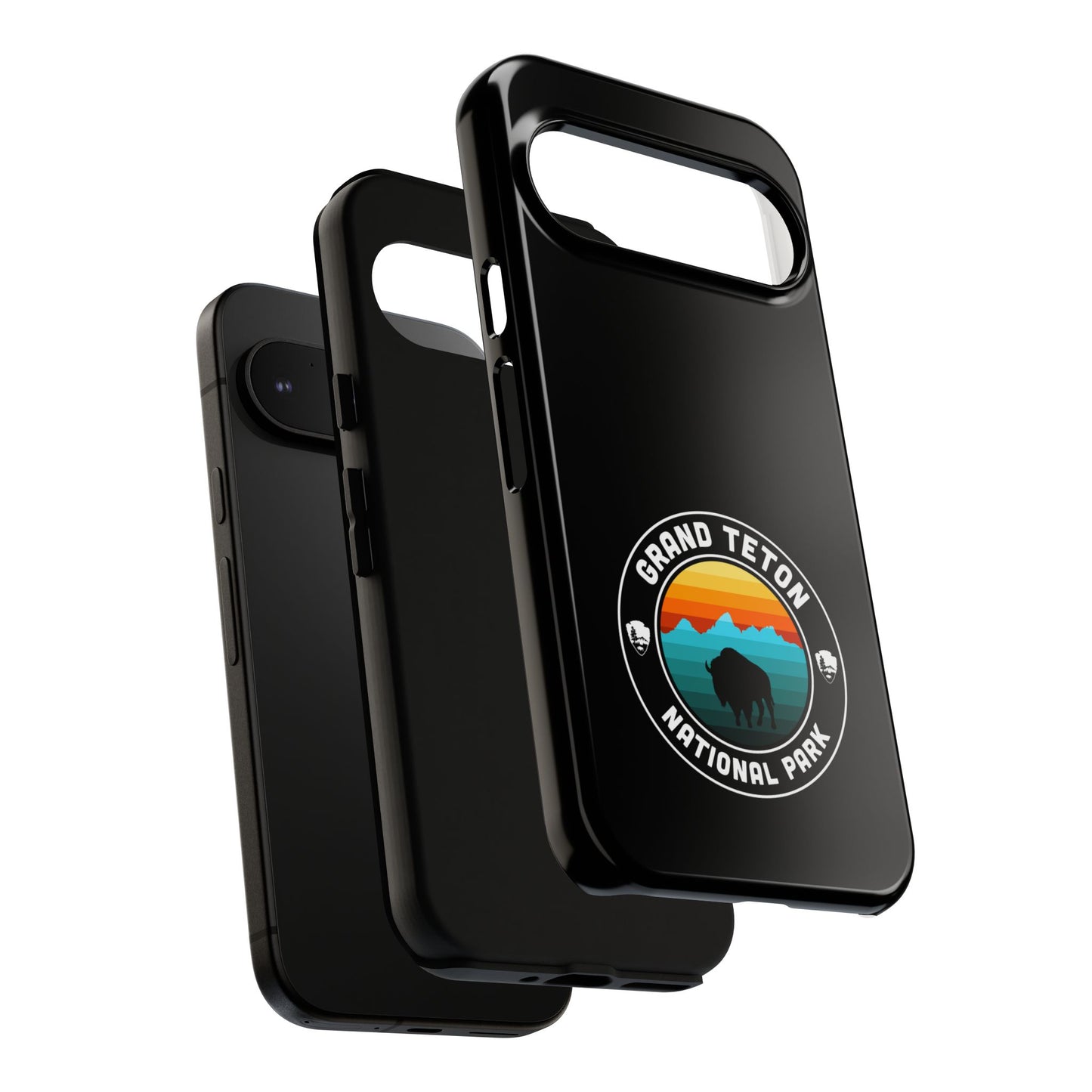 Grand Teton National Park Phone Case - Round Emblem Design