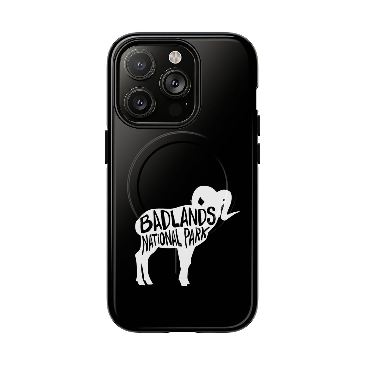 Badlands National Park iPhone Case with MagSafe - Bighorn Sheep Design