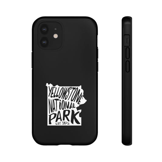 Yellowstone National Park Phone Case - Map Design