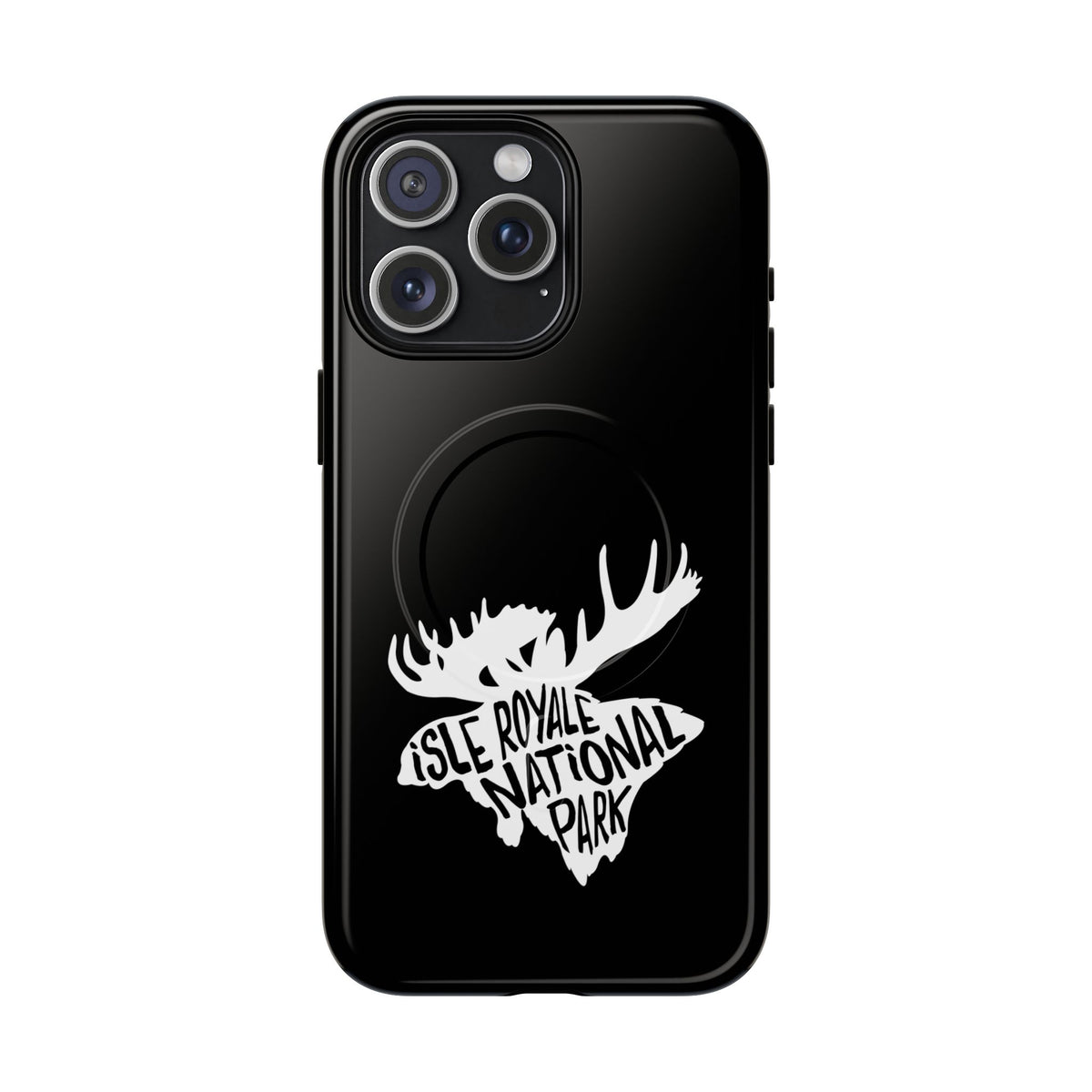 Isle Royale National Park iPhone Case with MagSafe - Moose Design