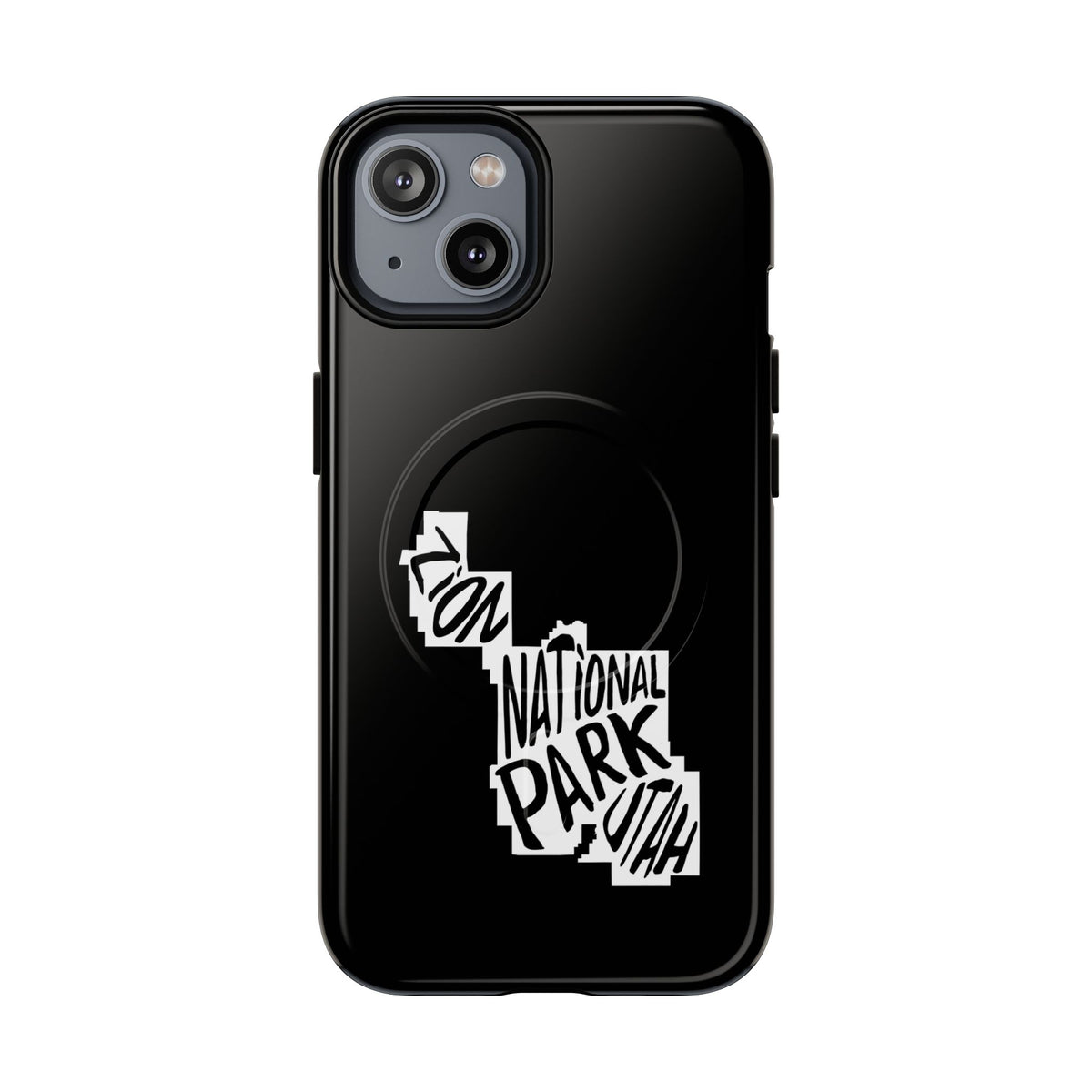 Zion National Park iPhone Case with MagSafe - Map Design