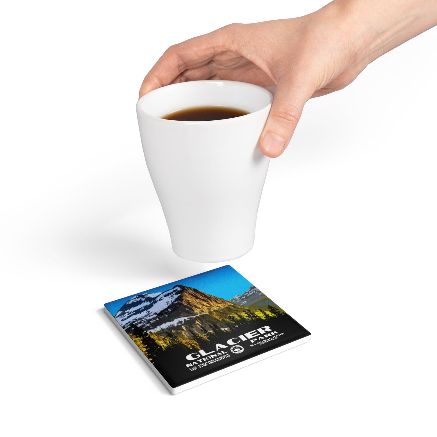 Glacier National Park Ceramic Coaster