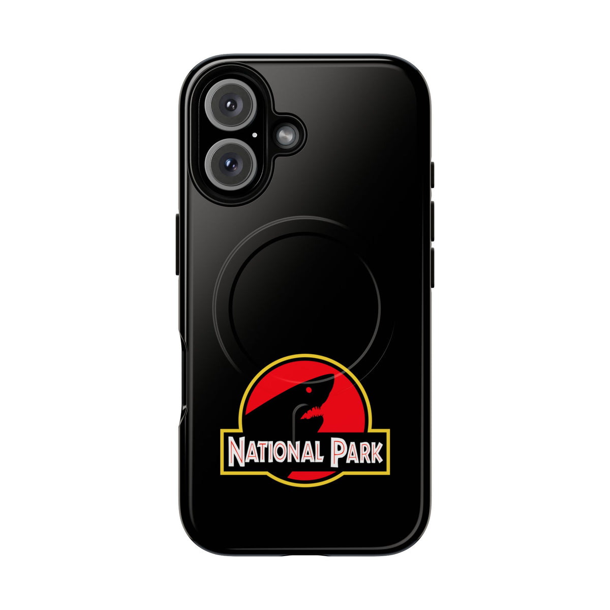 Shark National Park iPhone Case with MagSafe - Parody Logo