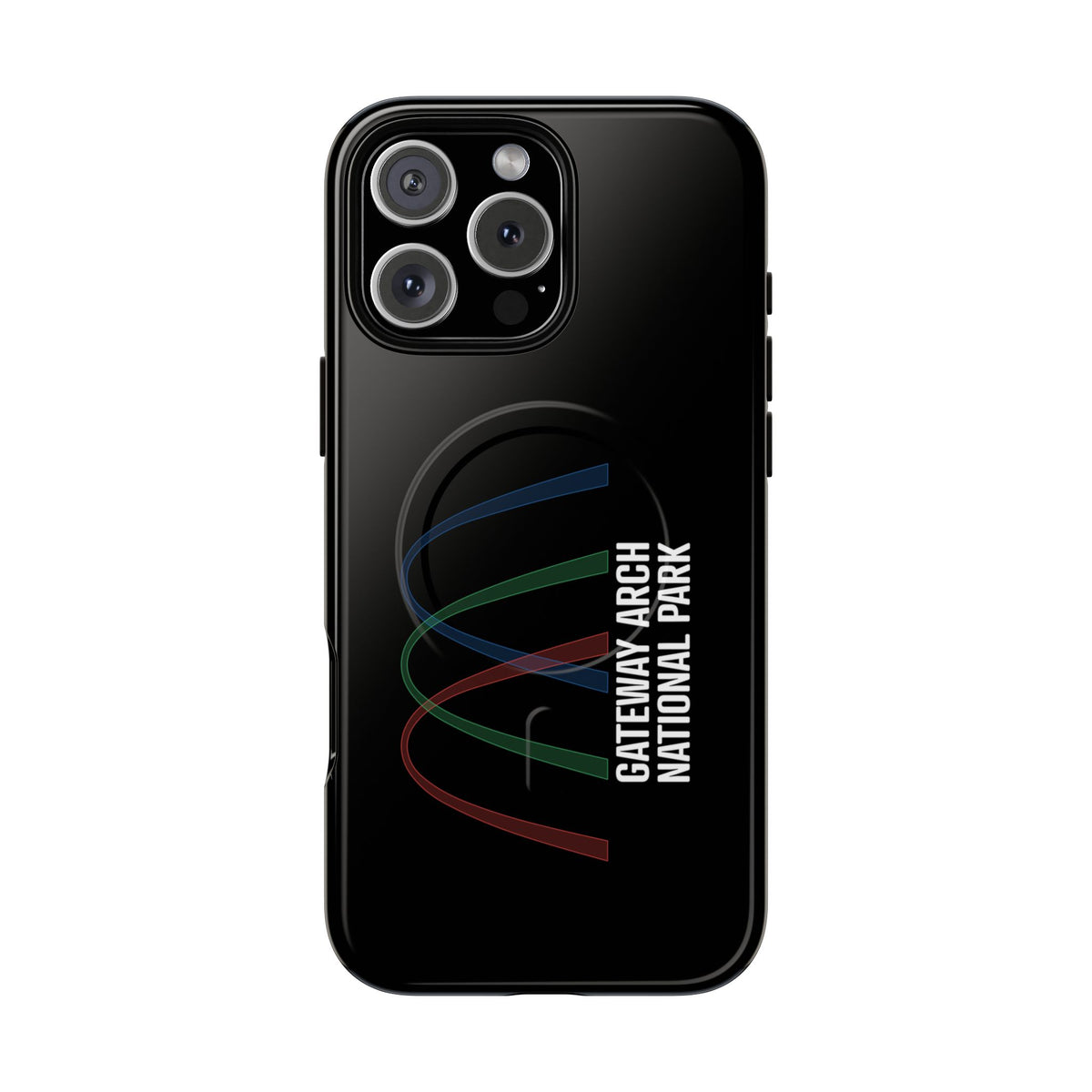 Gateway Arch National Park iPhone Case with MagSafe - Histogram Design
