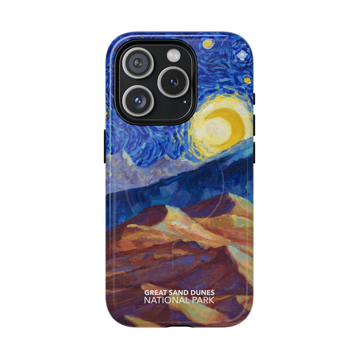 Great Sand Dunes National Park iPhone Case with MagSafe - Starry Night