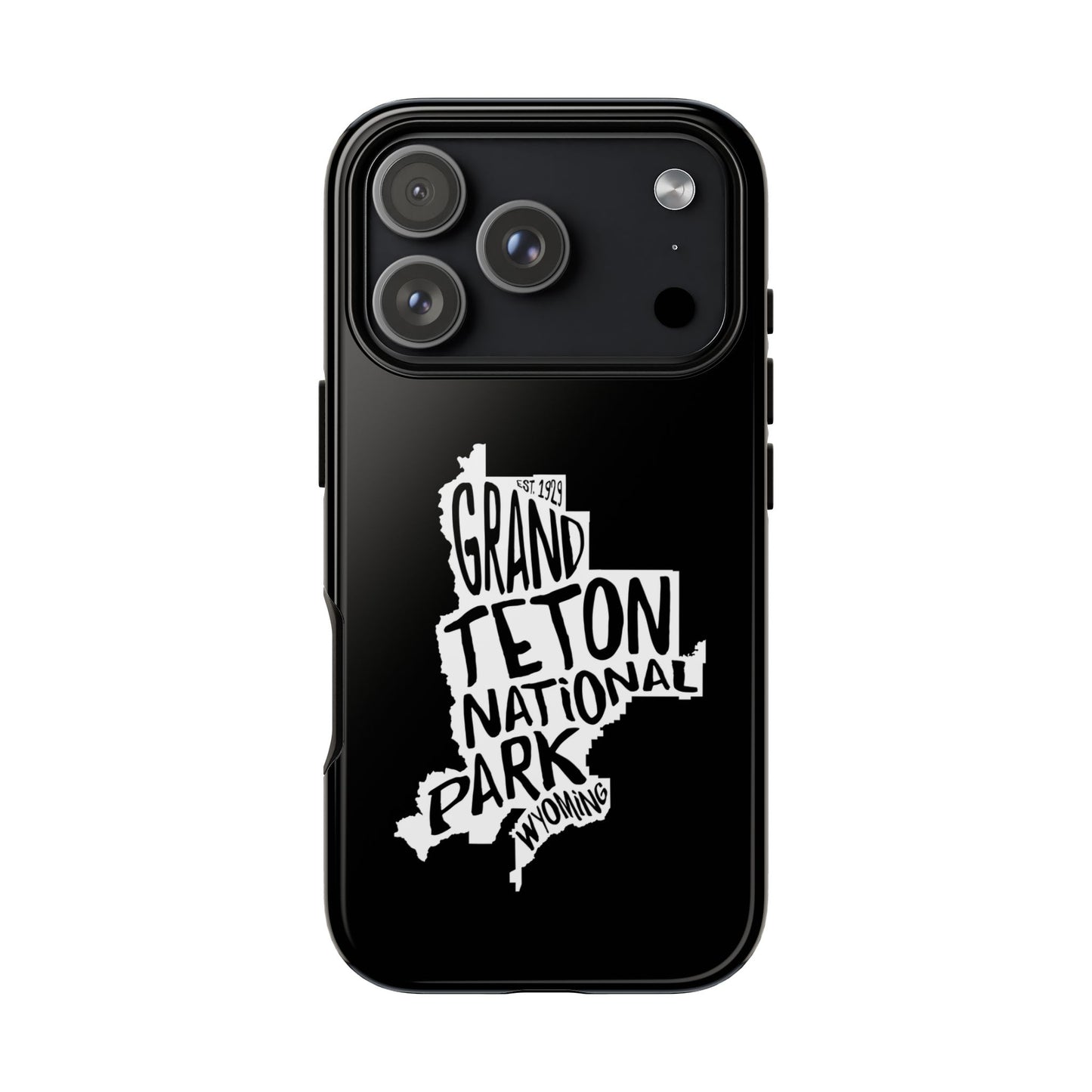 Grand Teton National Park Phone Case - Map Design