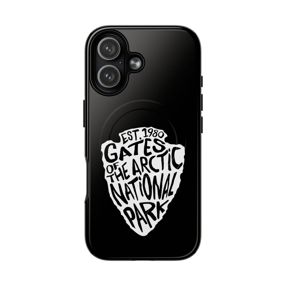 Gates of the Arctic National Park iPhone Case with MagSafe - Arrowhead Design
