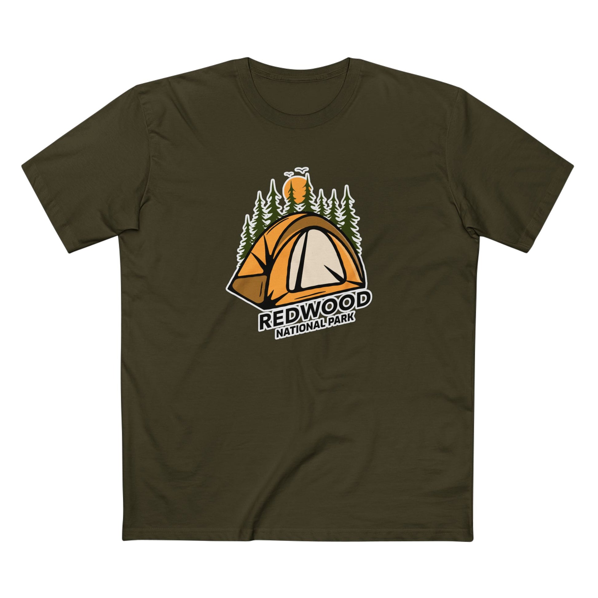 Redwood National Park T-Shirt - Camping in Army