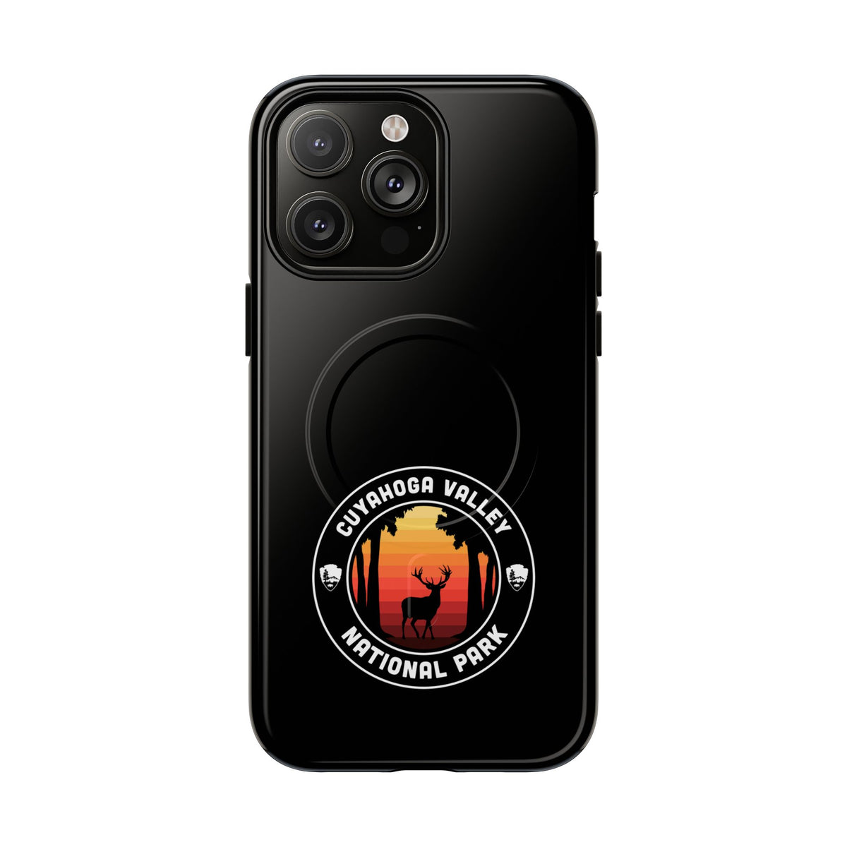 Cuyahoga Valley National Park iPhone Case with MagSafe - Round Emblem Design