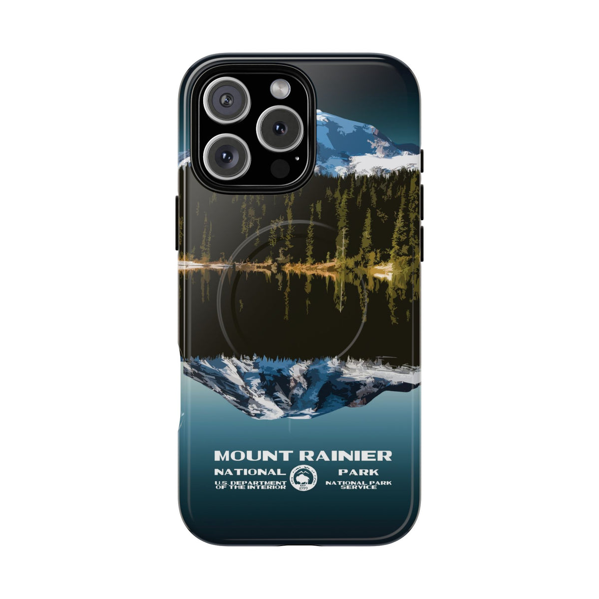 Mount Rainier National Park iPhone Case with MagSafe - WPA Design