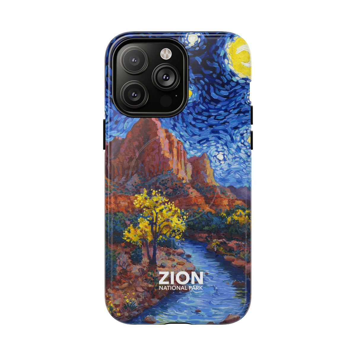Zion National Park iPhone Case with MagSafe - Starry Night