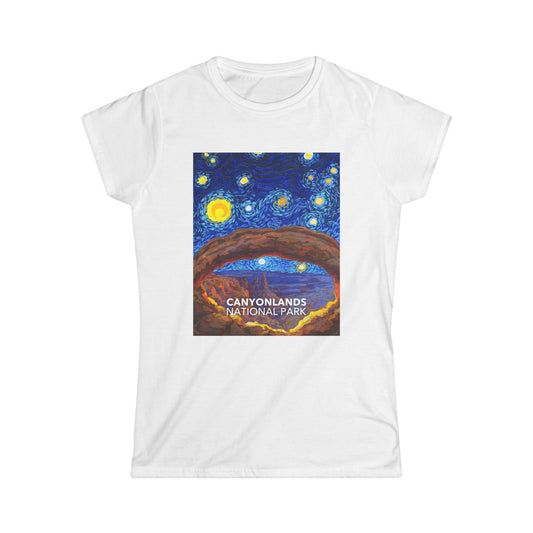 Canyonlands National Park T-Shirt - Women's Starry Night