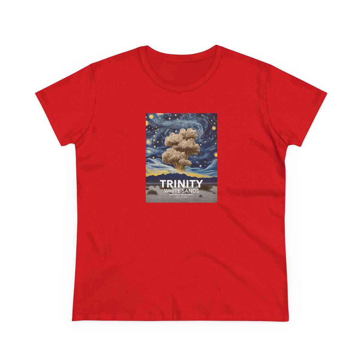 White Sands National Park Women's T-Shirt - Starry Night Trinity Test