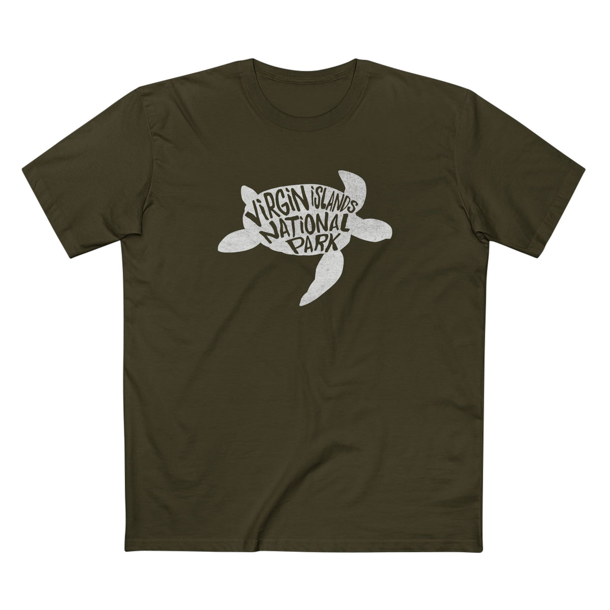 Virgin Islands National Park T-Shirt - Turtle in Army