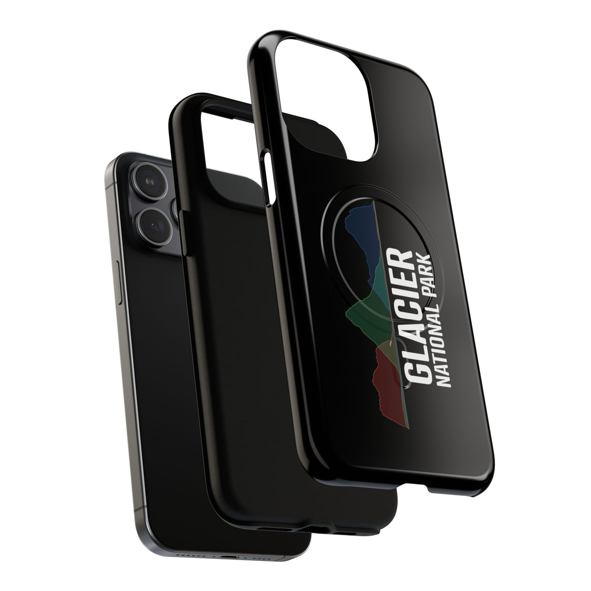 Glacier National Park iPhone Case with MagSafe - Histogram Design