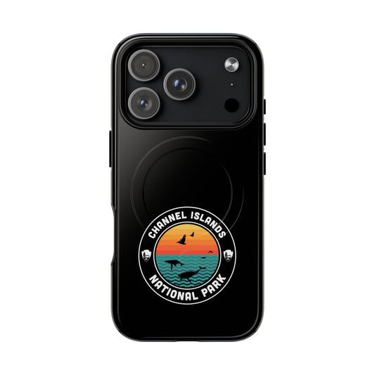 Channel Islands National Park iPhone case with MagSafe featuring round emblem artwork.